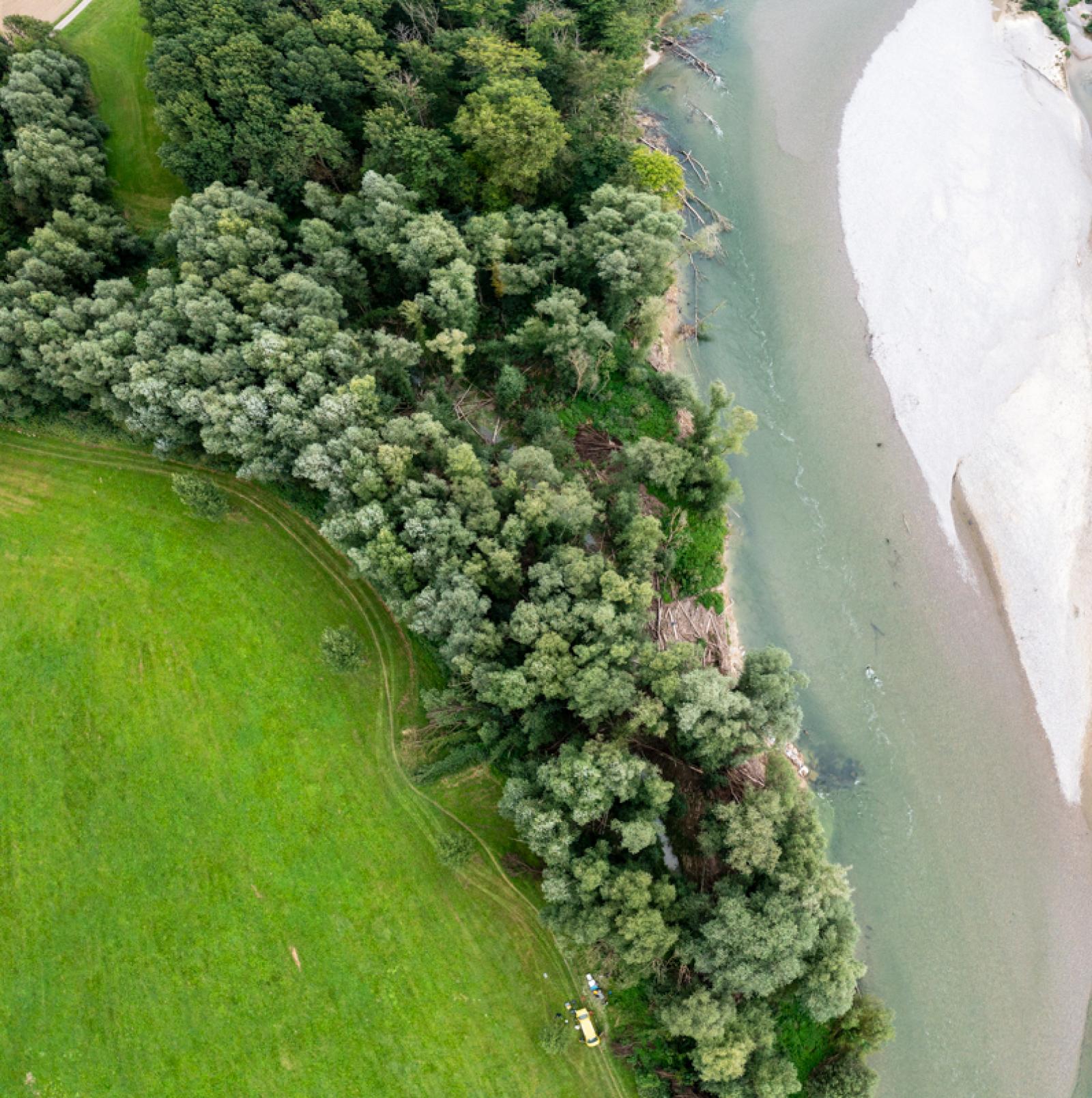 Le Gilebächli (TG) dans la plaine alluviale de la Thur (© Christof Angst)