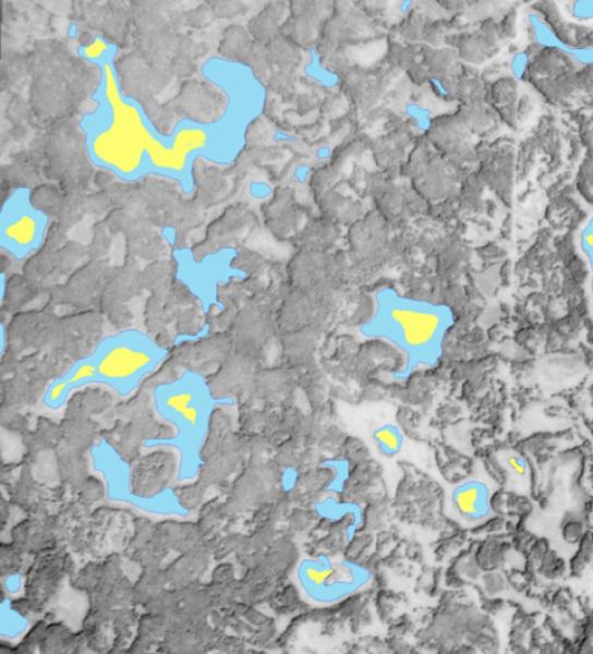 Exemple 1: surfaces d'eau agrandies grâce au castor