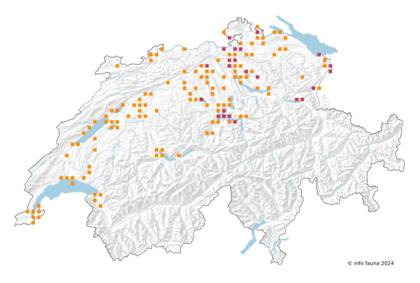 Carte de distribution de Unio crassus