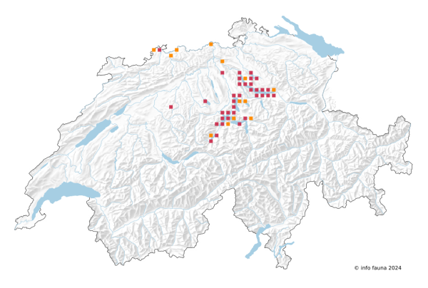 Carte de distribution d'Unio pictorum