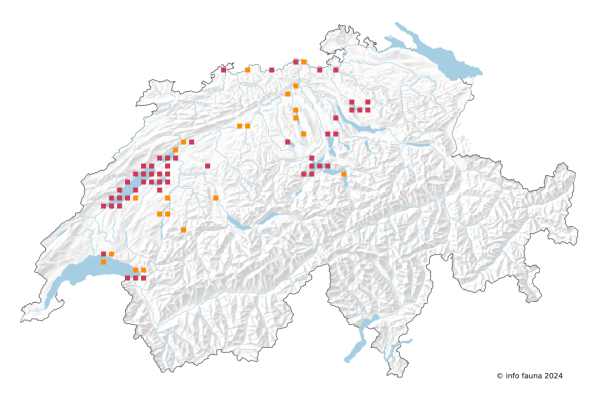 Carte de distribution d'Unio tumidus