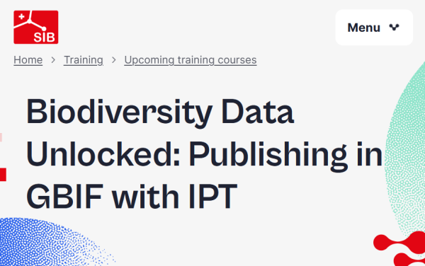 Capture d'écran de la page "Biodiversity Data Unlocked: Publishing in GBIF with IPT"
