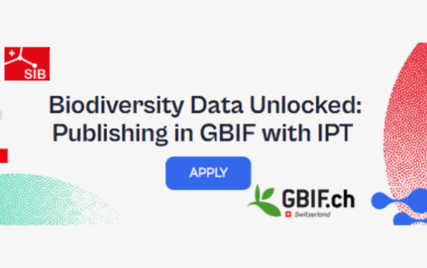 Header des Anmeldeformulars für die Schulung "Publizieren auf GBIF mit dem IPT"