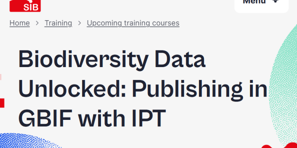 Capture d'écran de la page "Biodiversity Data Unlocked: Publishing in GBIF with IPT"