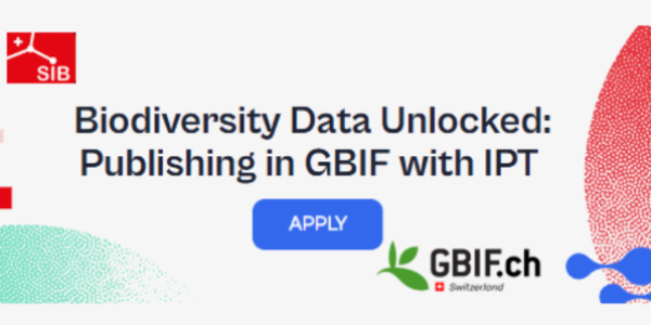 En-tête du formulaire d'inscription pour la formation "Publier sur GBIF avec l'IPT"